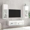 vidaXL TV Cabinet White Engineered Wood Compact TV Cabinet Rectangular