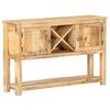 vidaXL Sideboard Natural Mango Wood Rough Mango Wood Medium Storage