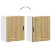 vidaXL Kitchen Wall Cabinet Set of 2 Artisan Oak Engineered wood Medium