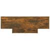 vidaXL Coffee Table Smoked Oak Engineered Wood 33.5 x 21.7 x 12.2 in