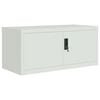 vidaXL File Cabinet Light grey Powder-coated steel Large