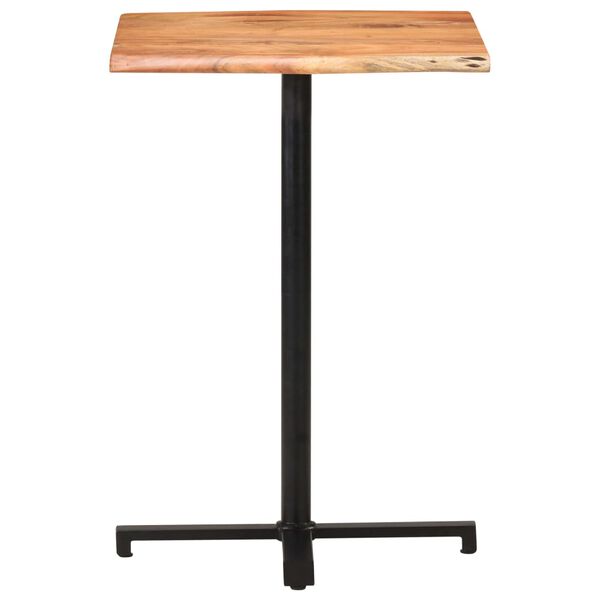 vidaXL Bar Table Natural wood Solid Acacia wood Compact Industrial