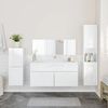 vidaXL Bathroom Furniture Set High gloss white Engineered wood