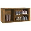 vidaXL Shoe Cabinet Smoked Oak Engineered Wood Medium Shoe Cabinet
