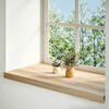 vidaXL Window Sills 2 pcs Untreated 31.5x15.7x0.8" Solid Wood Oak