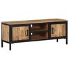 vidaXL TV Cabinet Rough Mango Wood Solid Rough Mango Wood