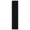 vidaXL Book Cabinet Black Solid pinewood Medium Book Cabinet