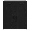 vidaXL Storage Cabinet Black oak 80 x 42.5 x 93.5 cm Engineered wood