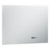 vidaXL Bathroom Mirror Silver Glass, Aluminum 31.5 x 23.6 in Lights