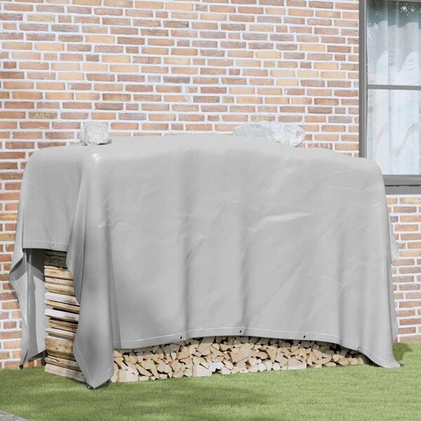 vidaXL Tarpaulin 2.1 oz/ft&sup2; 9.8'x9.8' Gray