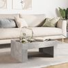 vidaXL Coffee Table Concrete Grey Engineered wood, Glass Compact
