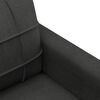 vidaXL Sofa Set Black Polyester, Plywood, Metal, Foam Large Sofa Set