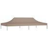 vidaXL Party Tent Roof 19.7'x9.8' Taupe 0.9 oz/ft²