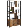 vidaXL Bookshelf Old wood 31.50 x 11.81 x 61.22 in Engineered Wood