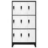 vidaXL Locker Cabinet Anthracite and White Steel Large Locker Cabinet