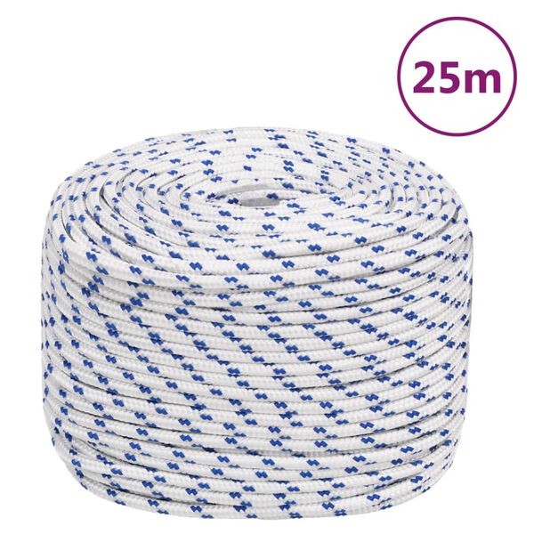 vidaXL Boat Rope White 0.39 " 82.0 ' Polypropylene
