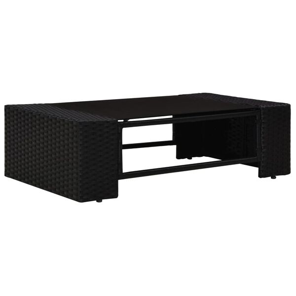 vidaXL Garden Lounge Set Black