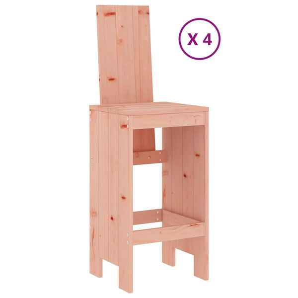 vidaXL Garden Bar Set Wood Solid Douglas wood Bar height Durable