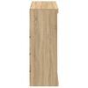 vidaXL Sideboard Sonoma Oak Engineered Wood, Glass Medium