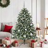 vidaXL Artificial Christmas Tree with 150 LEDs Green 59.06 in