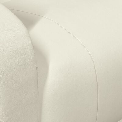vidaXL Power Lift Massage Recliner Cream White Faux Leather
