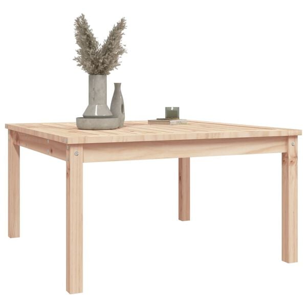 vidaXL Garden Table Natural Wood Solid Pine Wood Large Durable