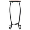 vidaXL Table Set of 3 Terracotta and Black Iron frame, Ceramic top