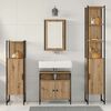 vidaXL Bathroom Furniture Set 4 pcs artisan oak Engineered wood