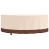 vidaXL Large Round Garden Furniture Cover Beige