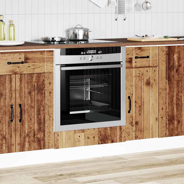 vidaXL Oven Cabinet Old wood Engineered wood Compact Oven Cabinet