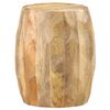 vidaXL Drum Stool Brown with golden streaks Solid mango wood Medium