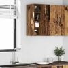 vidaXL Hanging Cabinet Old Wood Engineered Wood Medium Wall mounting