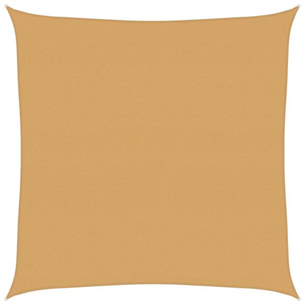vidaXL Sunshade Sail 1.75 oz/ft&sup2; Square Sand 13.1x13.1' HDPE