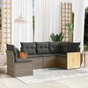 vidaXL Garden Sofa Set Grey