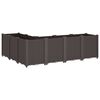 vidaXL Garden Planter Brown Polypropylene Large Modular Garden Planter