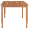 vidaXL Dining Table Teak Wood Color Solid Teak Wood Large Durable