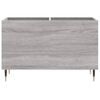 vidaXL Record Cabinet Grey Sonoma Engineered wood, iron Medium