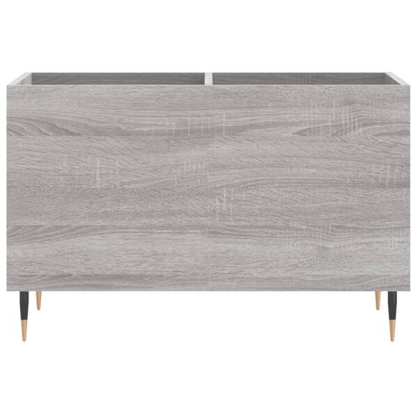 vidaXL Record Cabinet Grey Sonoma Engineered wood, iron Medium