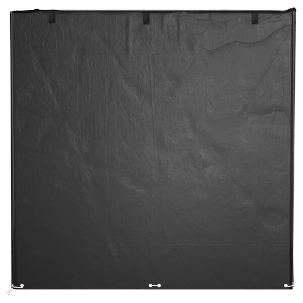 vidaXL Swing Bench Cover Set of 2 Black Polyethylene