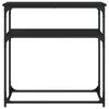 vidaXL Console Table Black Engineered wood and metal Medium