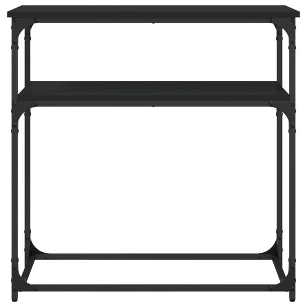 vidaXL Console Table Black Engineered wood and metal Medium