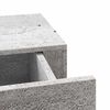 vidaXL Drawer Shelf Concrete grey MDF, metal Compact