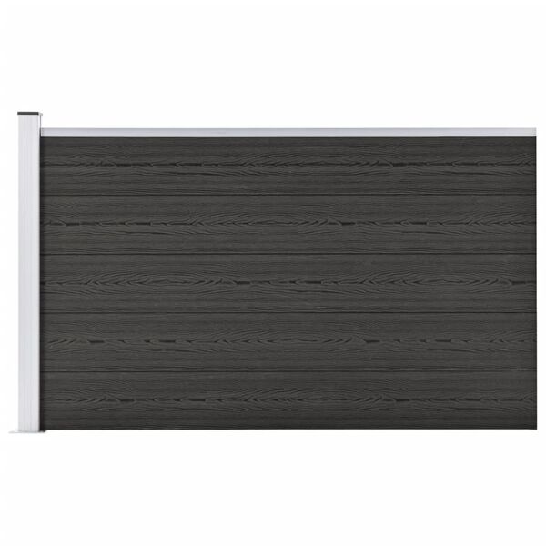 vidaXL Garden Fence WPC 68.9"x41.3" Gray