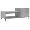vidaXL Coffee Table Concrete Gray Engineered Wood, Metal Medium