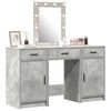 vidaXL Dressing Table Grey 19.69 x 16.14 x 53.15 in Engineered Wood