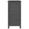 vidaXL Garden Planter Gray Solid pinewood 15.7x15.7x30.7 in Durable