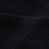 vidaXL Towel Set Black 100% ring-spun cotton Various sizes Towel Set