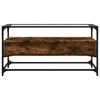 vidaXL TV Cabinet Smoked Oak Engineered Wood 38.6x13.8x20.1 in