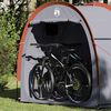 vidaXL Bike Storage Tent with Roof Grey and Orange 210 x 90 x 174 cm