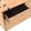 vidaXL Drawer Cabinet Natural wood Solid fir wood, MDF, steel